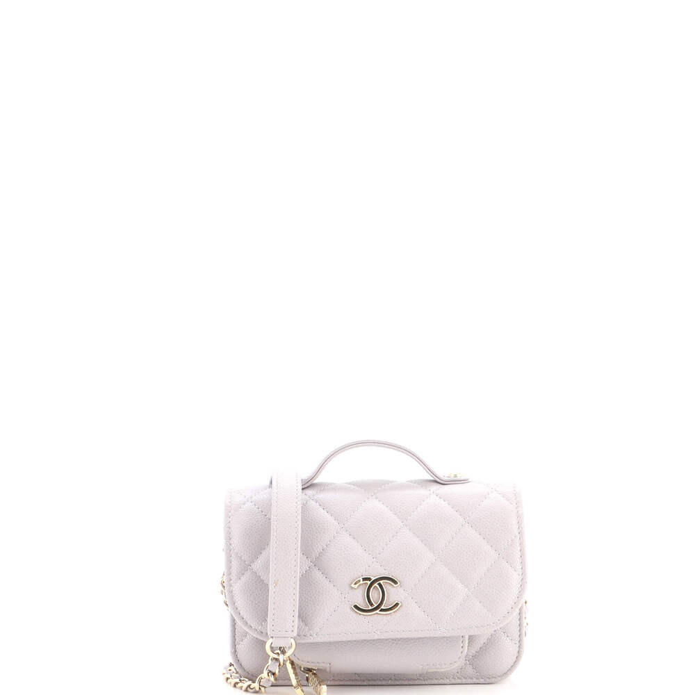Chanel Business Affinity Flap Clutch with Chain